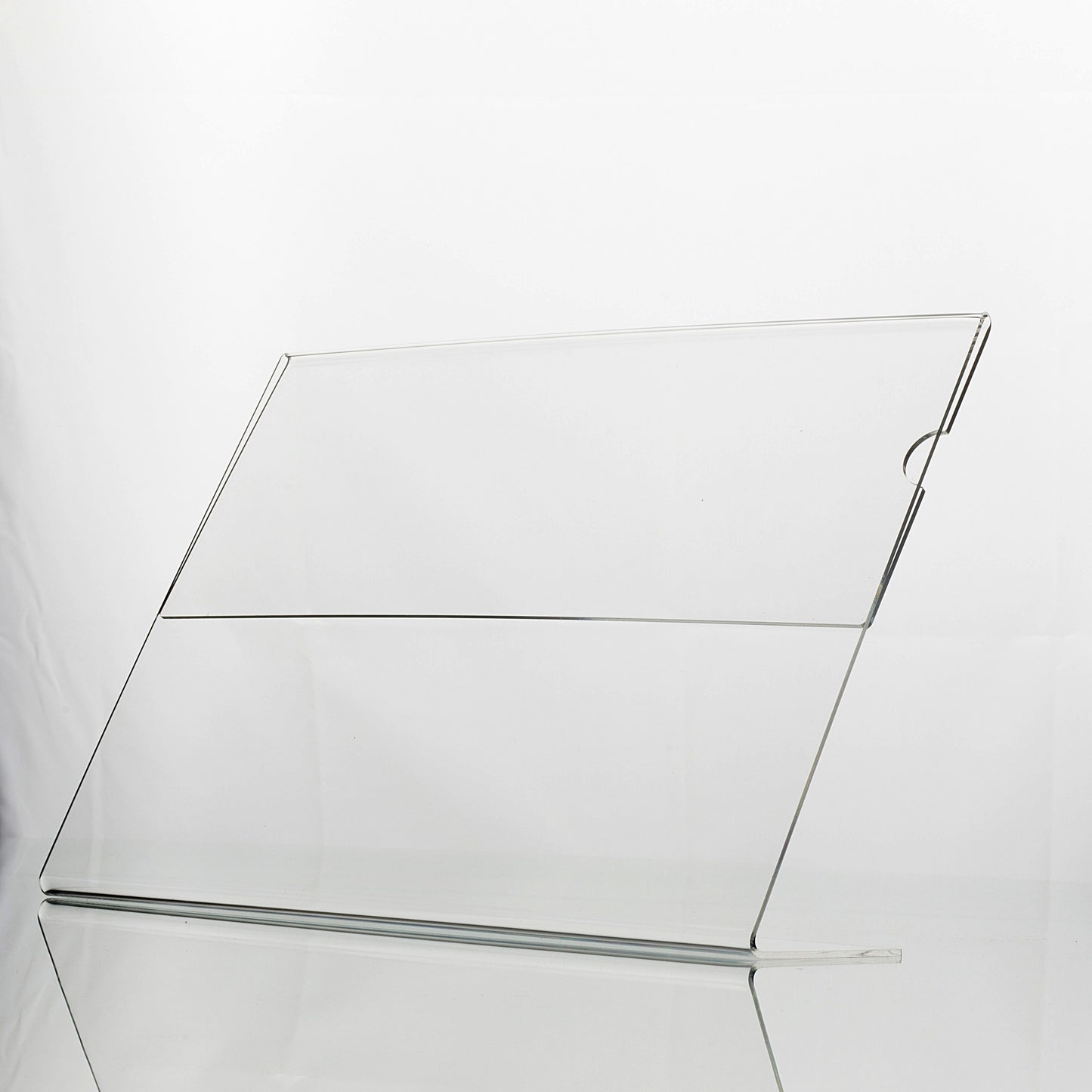 L-shaped poster holder