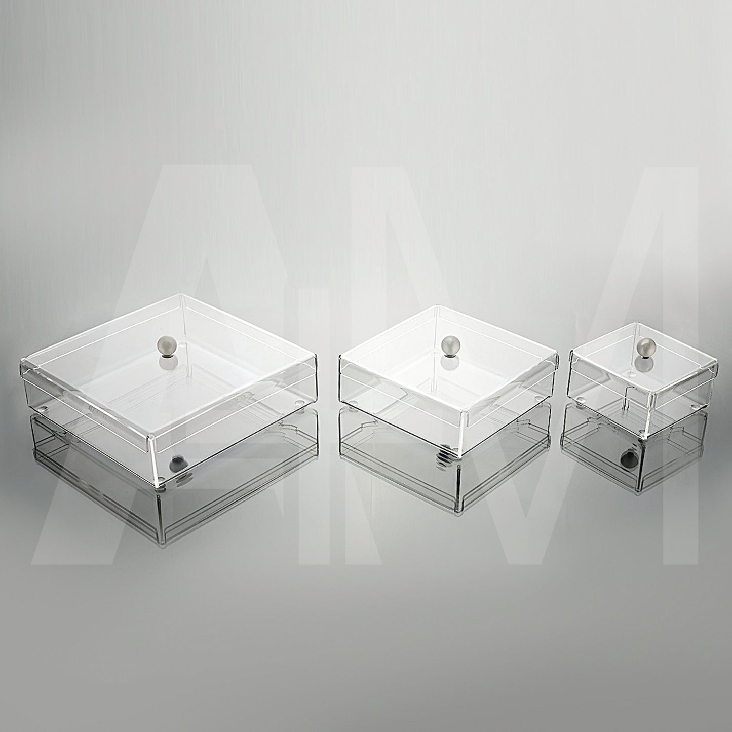 Square acrylic boxes