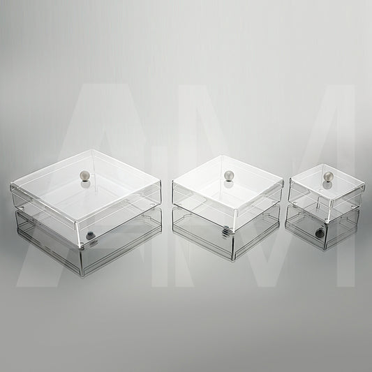 Square acrylic boxes