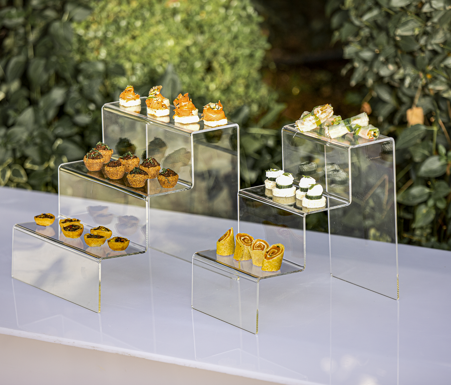 3 steps acrylic risers