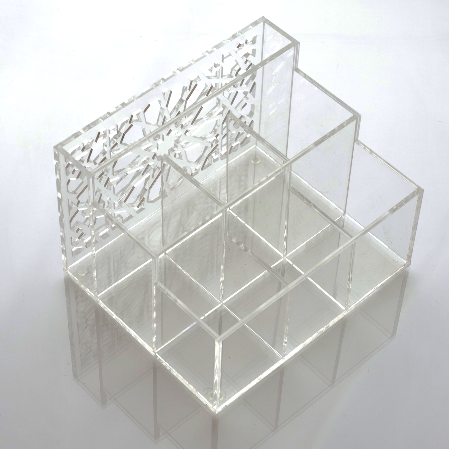 Cutlery holder with engraved design