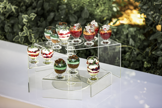 5 tiers circular food riser