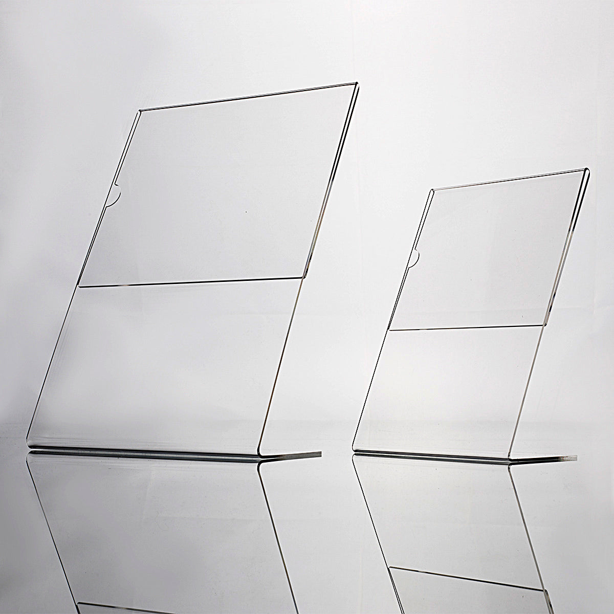 L-shaped poster holder