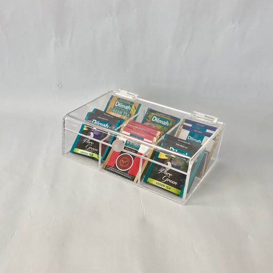 Acrylic tea box with cover