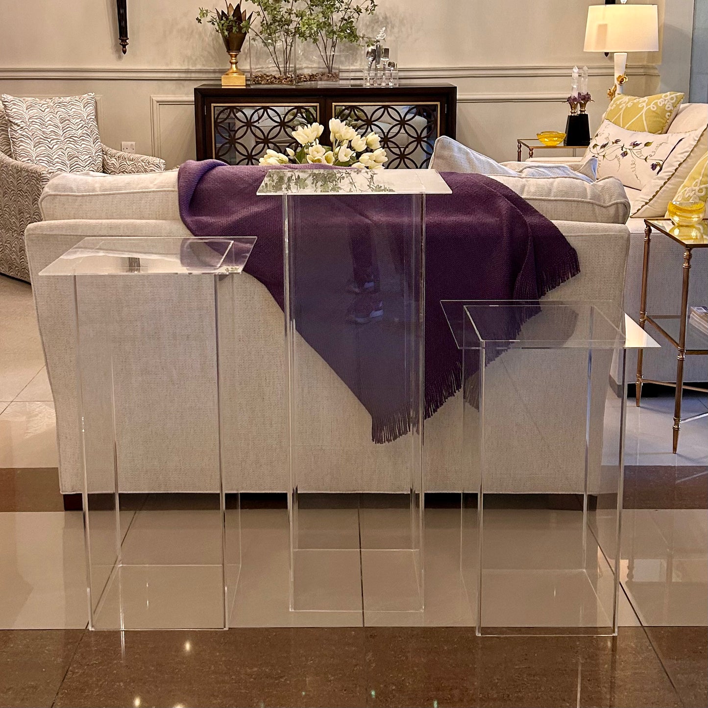 Acrylic display stands