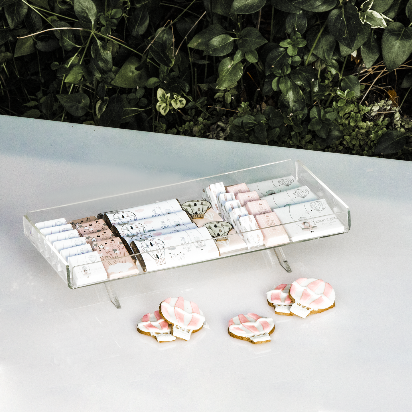 Trays with X base set of 3