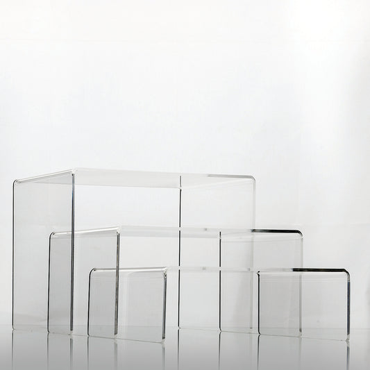 U shaped acrylic risers