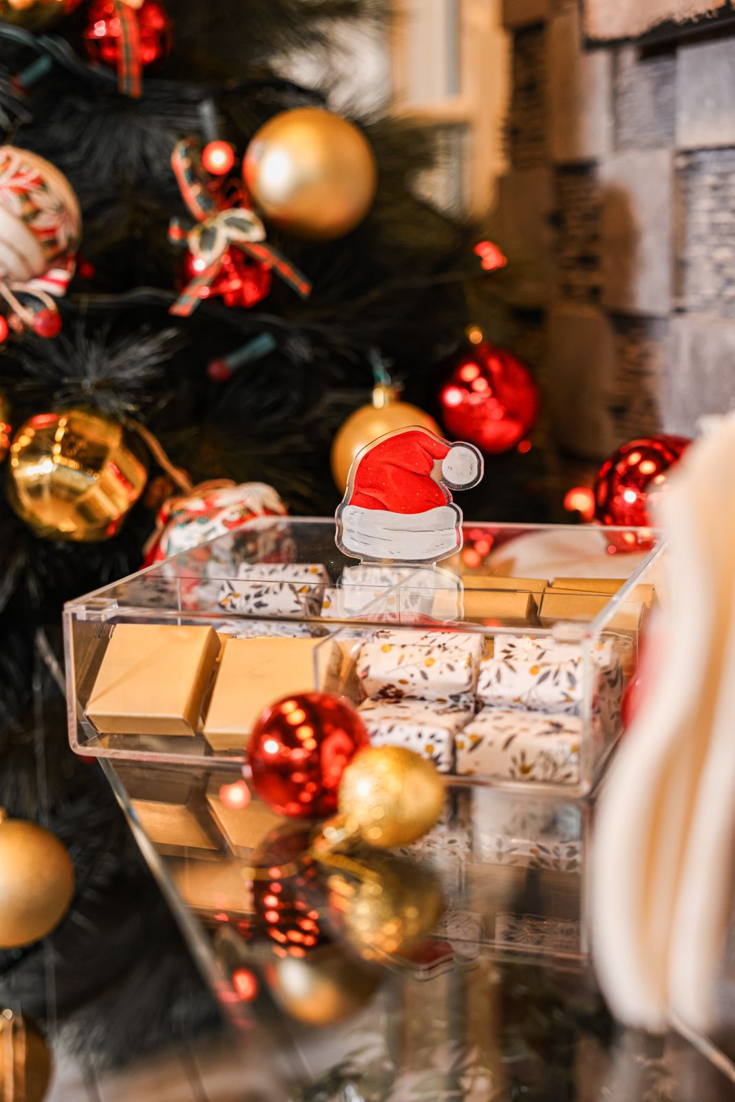 Santa hat chocolate box