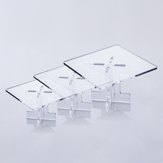 Square food riser set