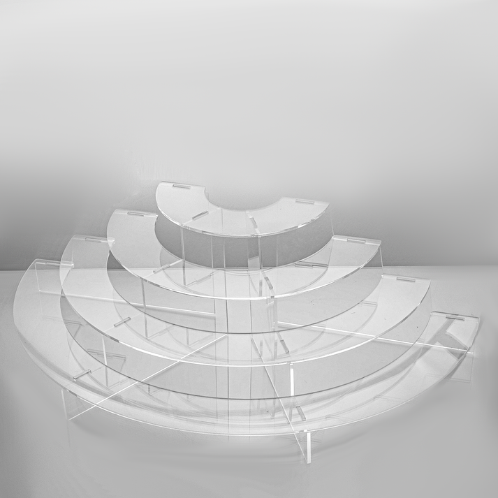 Half circle 4 levels riser – Acrylic and More Online
