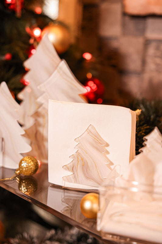 Gold tree shape napkins holder